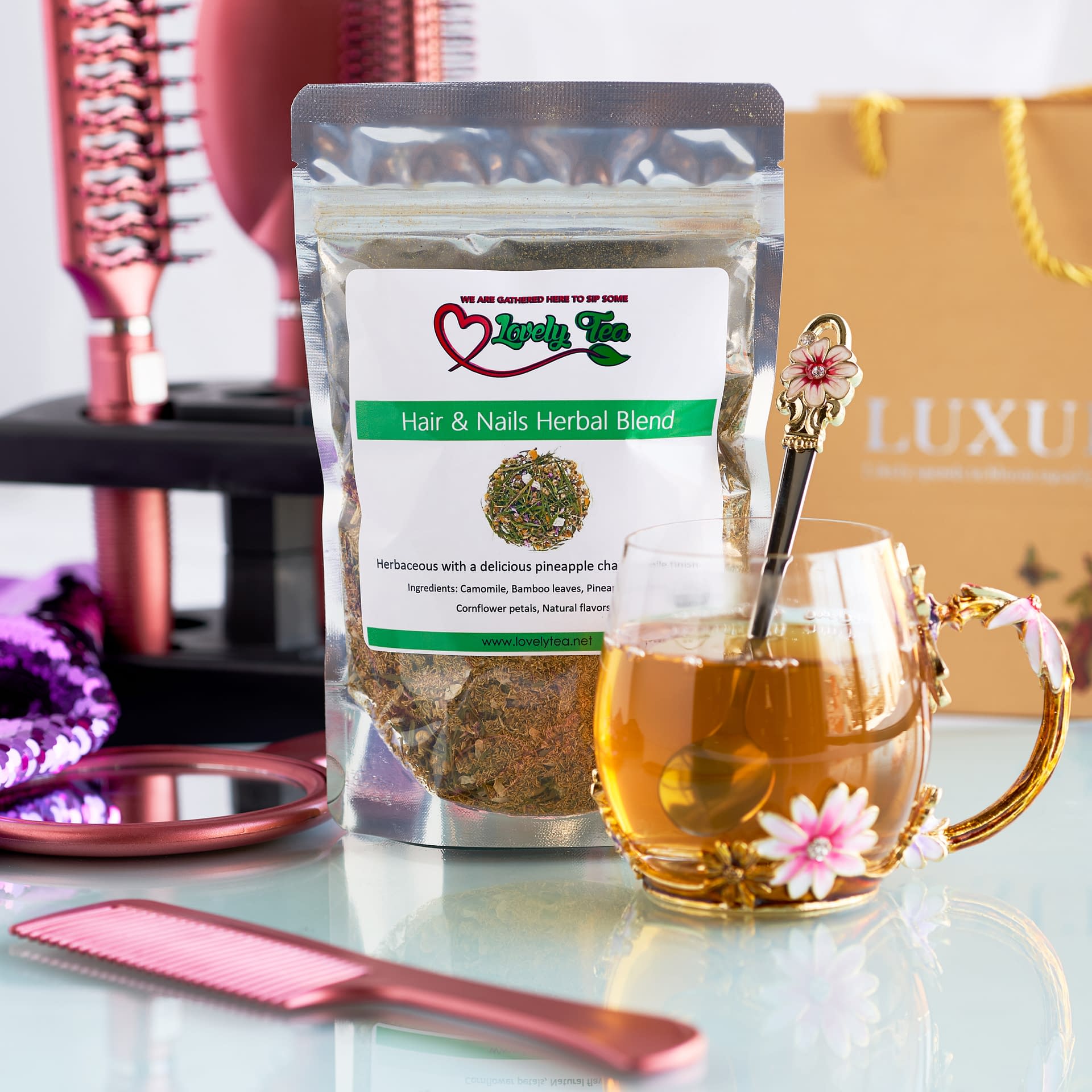 Healthy Hair & Nail Tea - Lovelytea modern tea shop